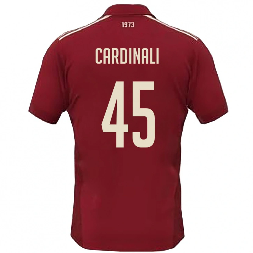 Danxen Men Matteo Cardinali #45 Burgundy White Home Jersey 2025/26 T-Shirt