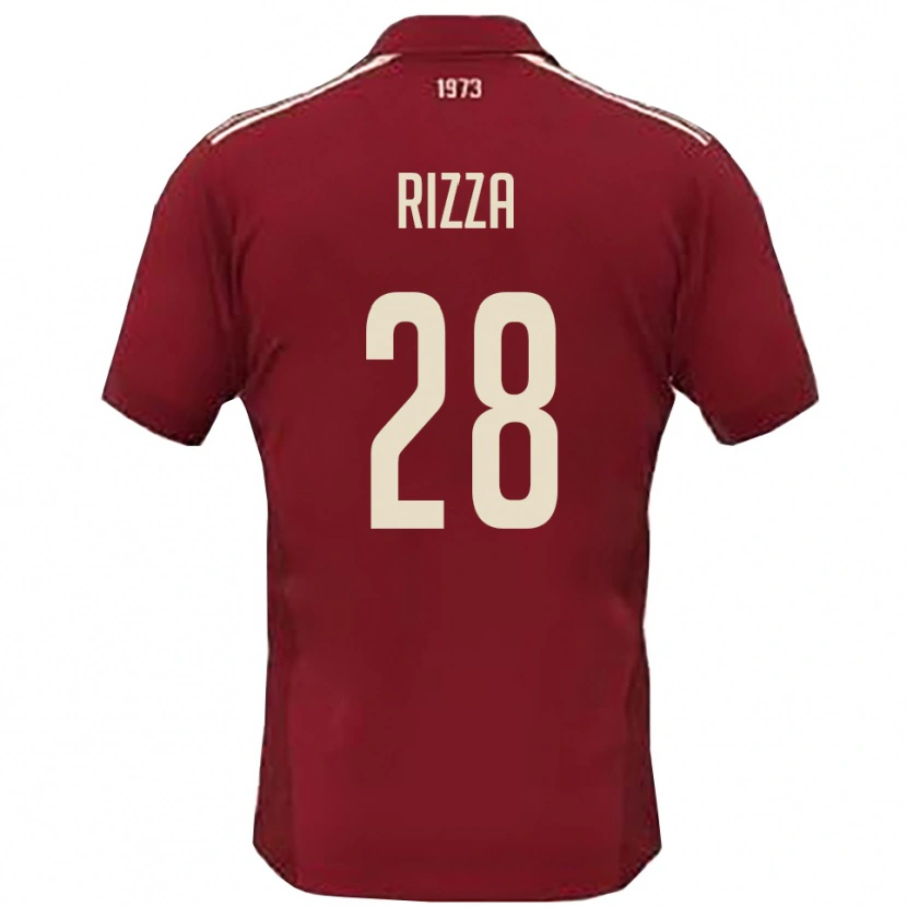 Danxen Men Alessio Rizza #28 Burgundy White Home Jersey 2025/26 T-Shirt