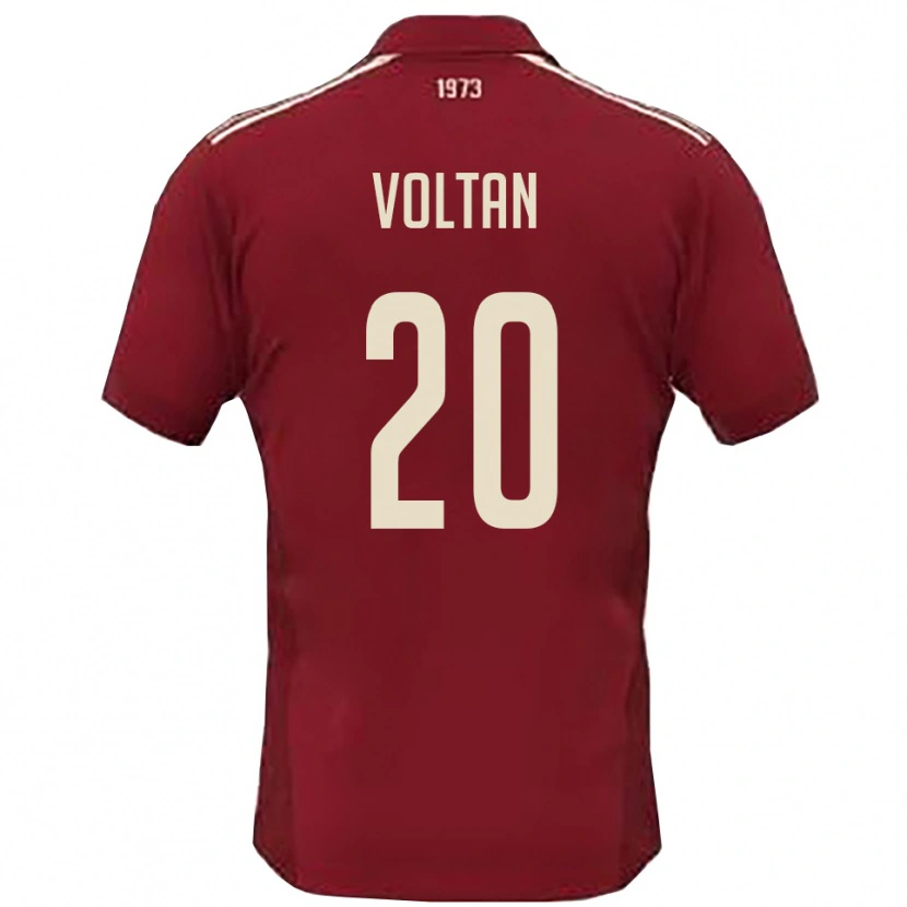 Danxen Men Davide Voltan #20 Burgundy White Home Jersey 2025/26 T-Shirt