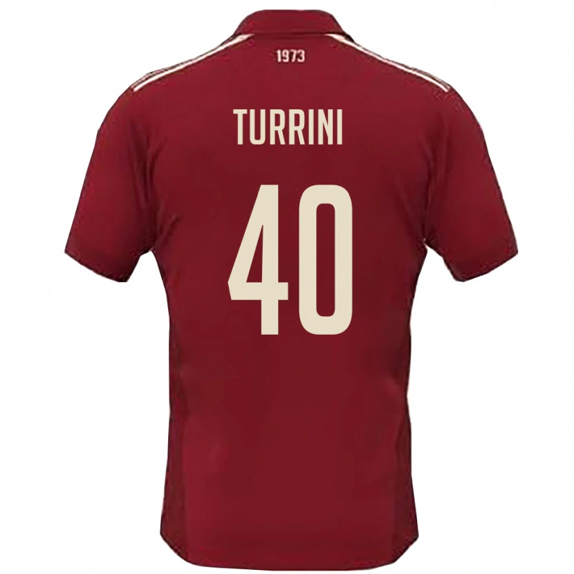 Danxen Men Giordano Turrini #40 Burgundy White Home Jersey 2025/26 T-Shirt