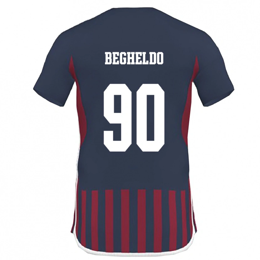 Danxen Men Gianmarco Begheldo #90 Navy Red Home Jersey 2025/26 T-Shirt