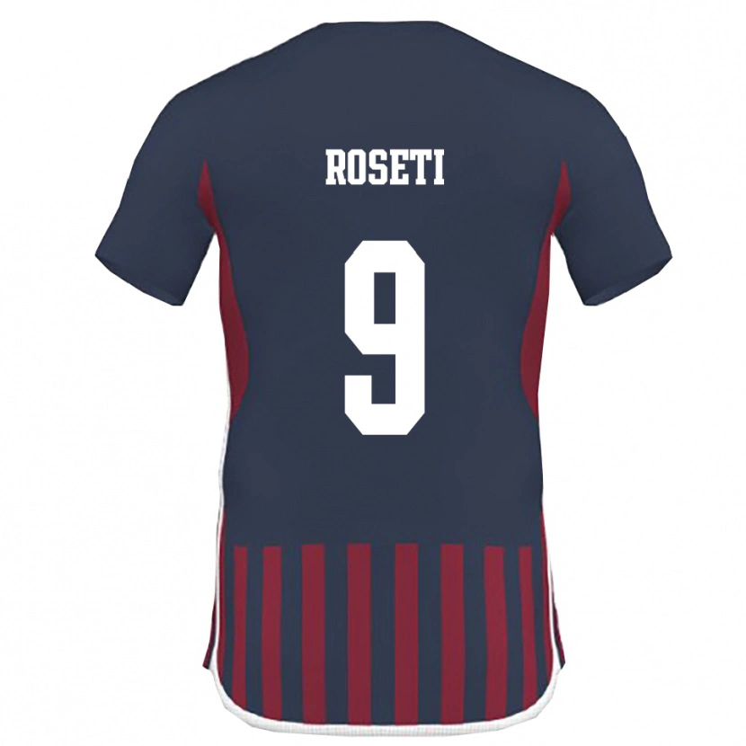 Danxen Men Christian Roseti #9 Navy Red Home Jersey 2025/26 T-Shirt