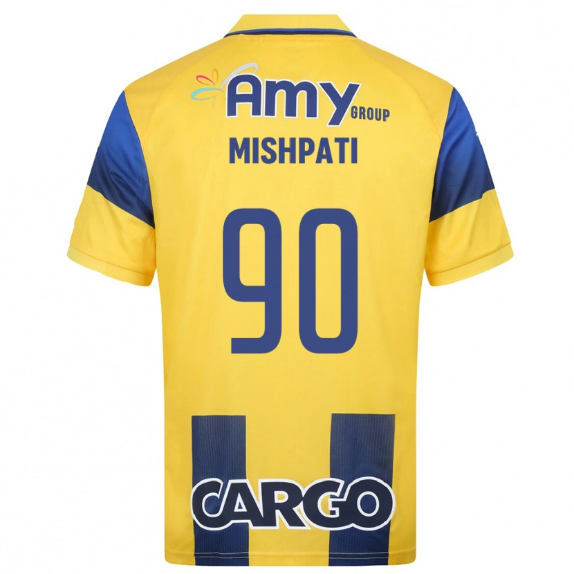 Danxen Men Roi Mishpati #90 Yellow Navy Home Jersey 2025/26 T-Shirt