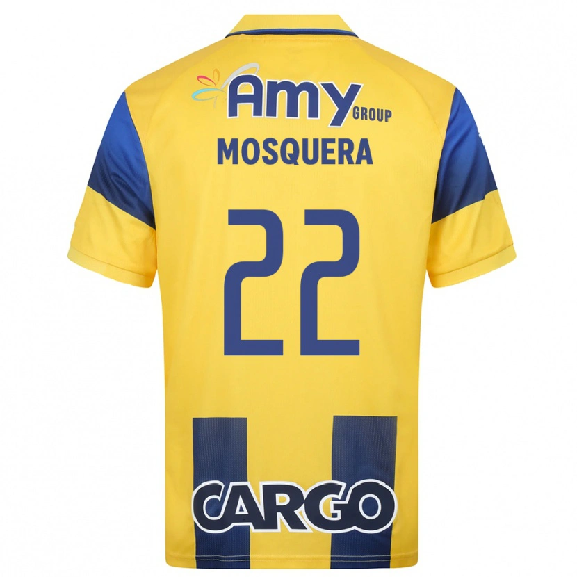 Danxen Men Orlando Mosquera #22 Yellow Navy Home Jersey 2025/26 T-Shirt