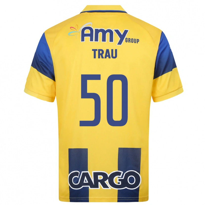 Danxen Men Idan Trau #50 Yellow Navy Home Jersey 2025/26 T-Shirt