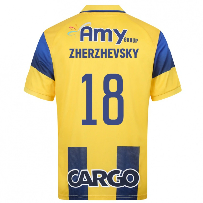 Danxen Men Roy Zherzhevsky #18 Yellow Navy Home Jersey 2025/26 T-Shirt