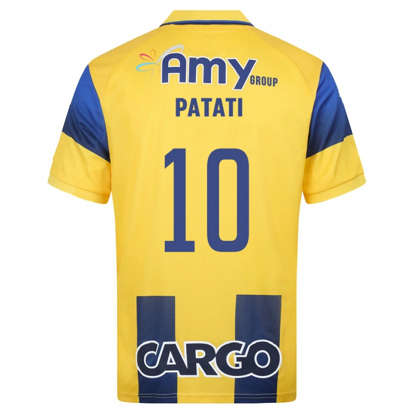 Danxen Men Weslley Patati #10 Yellow Navy Home Jersey 2025/26 T-Shirt