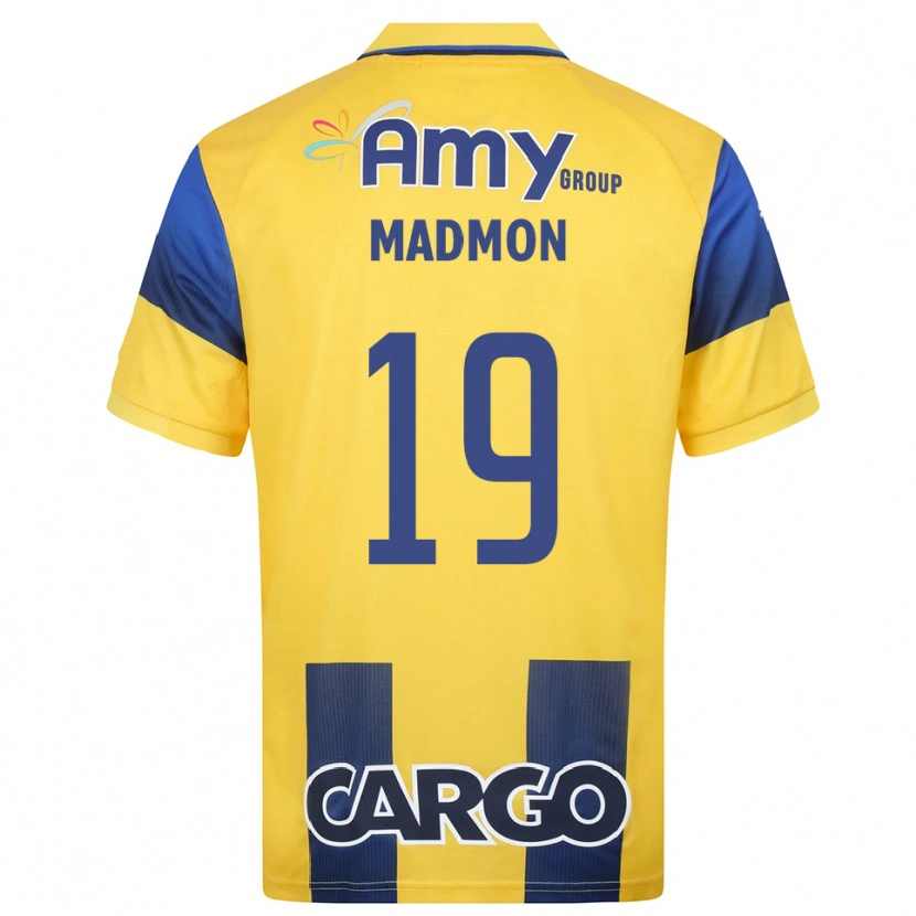 Danxen Men Elad Madmon #19 Yellow Navy Home Jersey 2025/26 T-Shirt