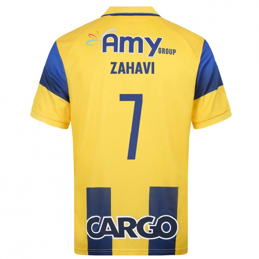 Danxen Men Eran Zahavi #7 Yellow Navy Home Jersey 2025/26 T-Shirt