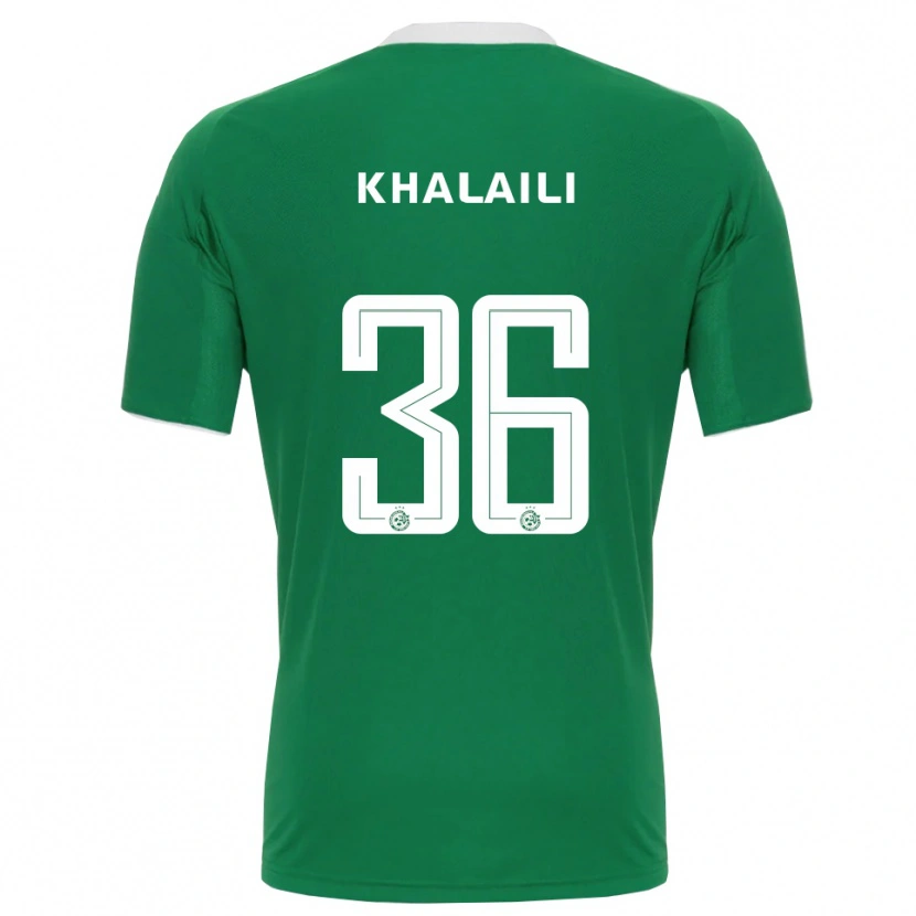 Danxen Men Iyad Khalaili #36 Green White Home Jersey 2025/26 T-Shirt