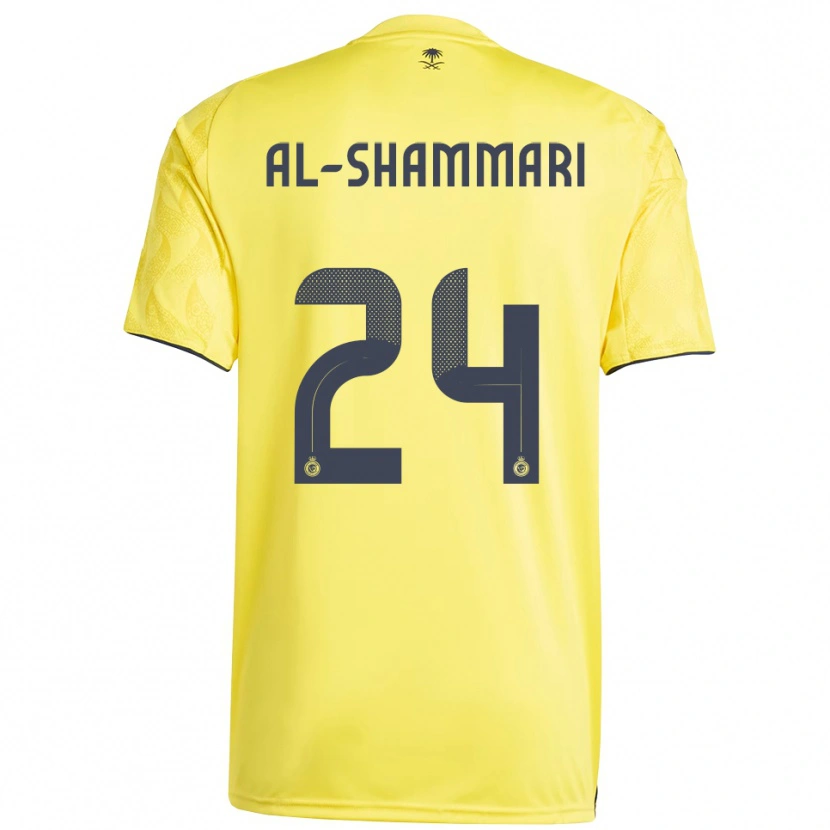 Danxen Men Mansour Al-Shammari #24 Yellow Black Home Jersey 2025/26 T-Shirt
