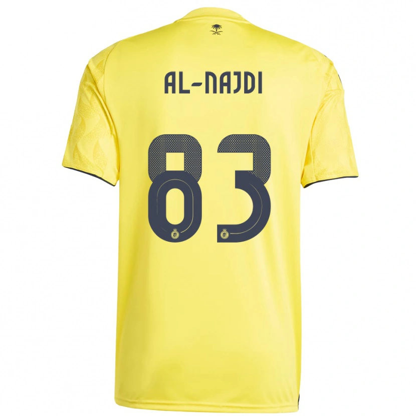 Danxen Men Salem Al-Najdi #83 Yellow Black Home Jersey 2025/26 T-Shirt