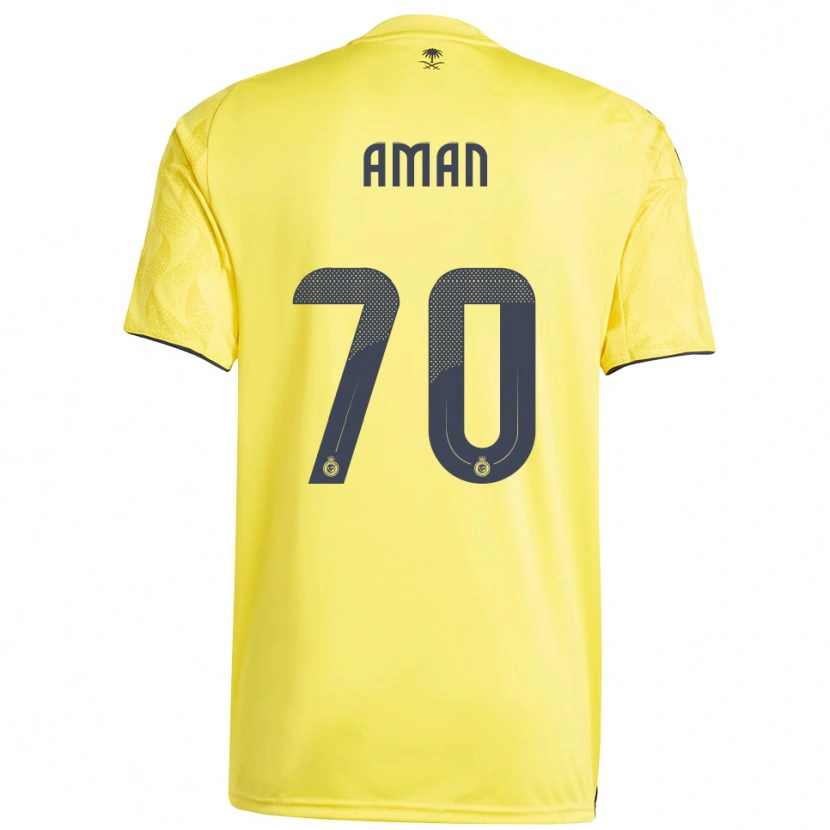Danxen Men Awad Aman #70 Yellow Black Home Jersey 2025/26 T-Shirt