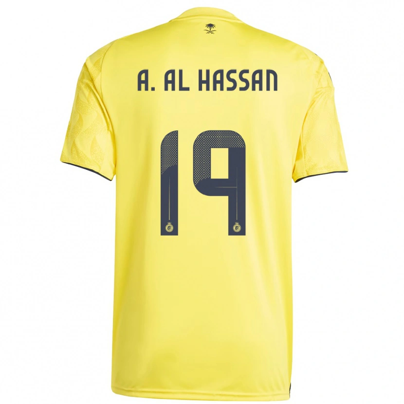 Danxen Men Ali Al-Hassan #19 Yellow Black Home Jersey 2025/26 T-Shirt