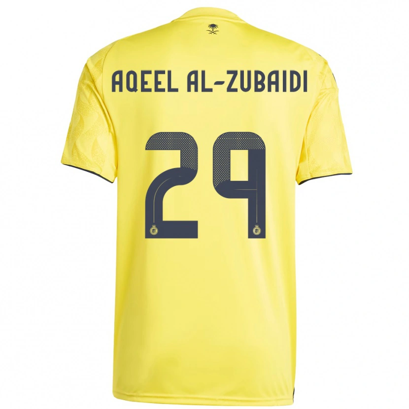 Danxen Men Fahad Aqeel Al-Zubaidi #29 Yellow Black Home Jersey 2025/26 T-Shirt