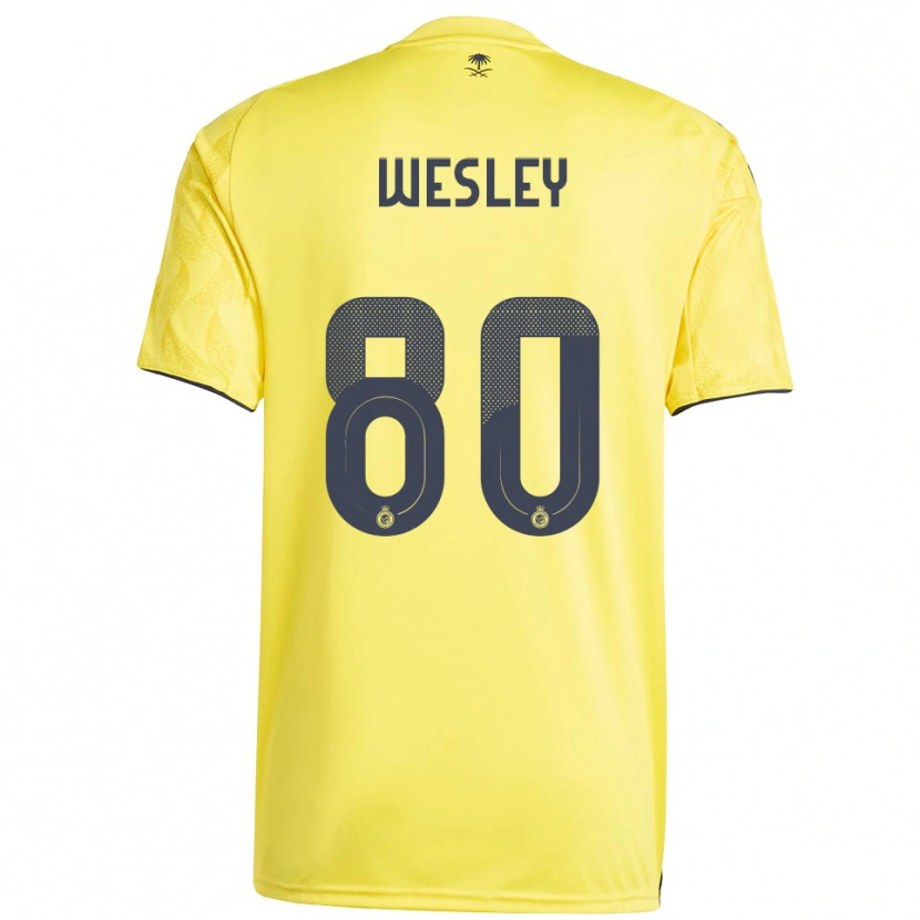 Danxen Men Wesley #80 Yellow Black Home Jersey 2025/26 T-Shirt