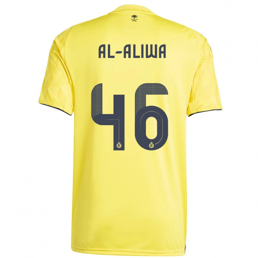 Danxen Men Abdulaziz Al-Aliwa #46 Yellow Black Home Jersey 2025/26 T-Shirt