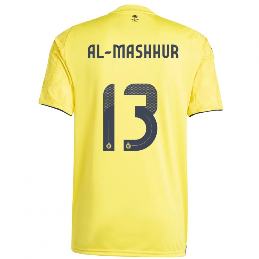 Danxen Men Fawaz Al-Mashhur #13 Yellow Black Home Jersey 2025/26 T-Shirt