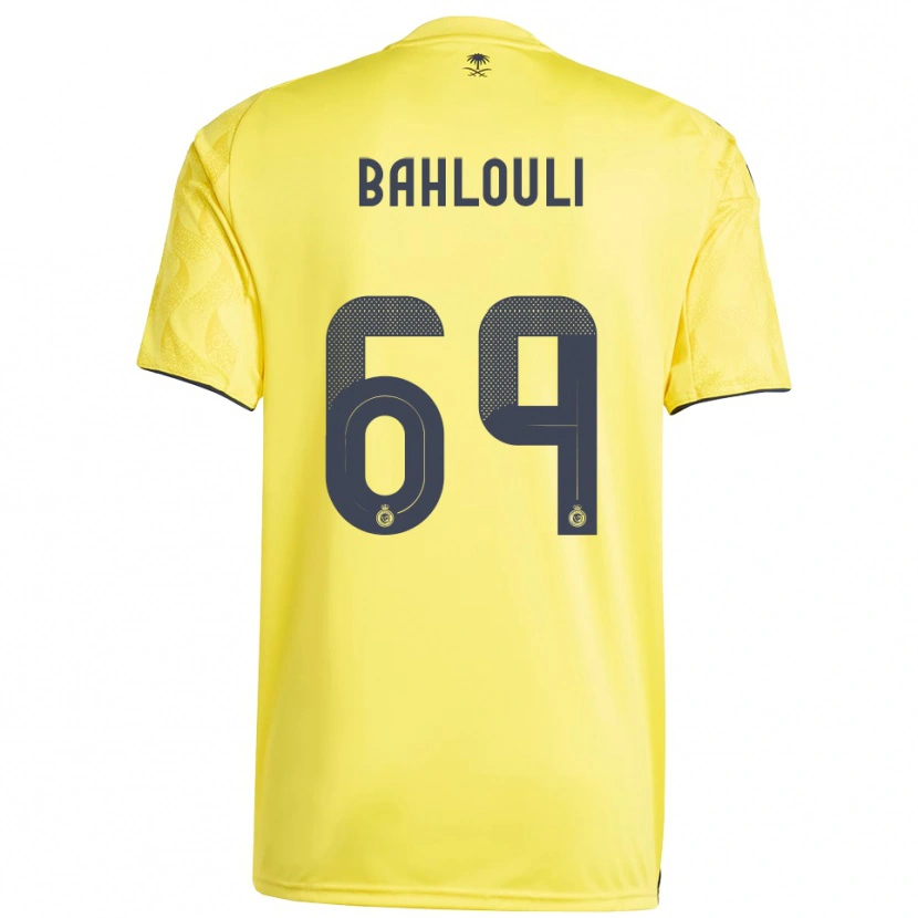 Danxen Men Nesrine Bahlouli #69 Yellow Black Home Jersey 2025/26 T-Shirt