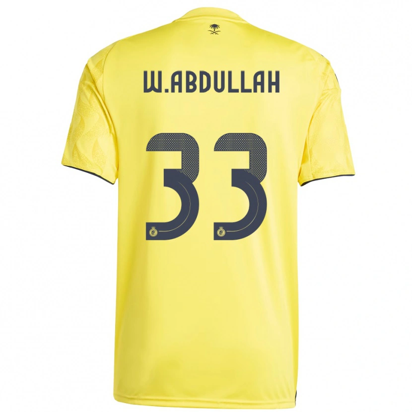 Danxen Men Waleed Abdullah #33 Yellow Black Home Jersey 2025/26 T-Shirt