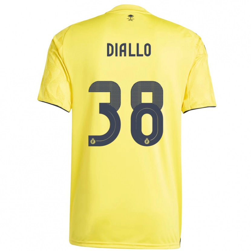Danxen Men Aminata Diallo #38 Yellow Black Home Jersey 2025/26 T-Shirt