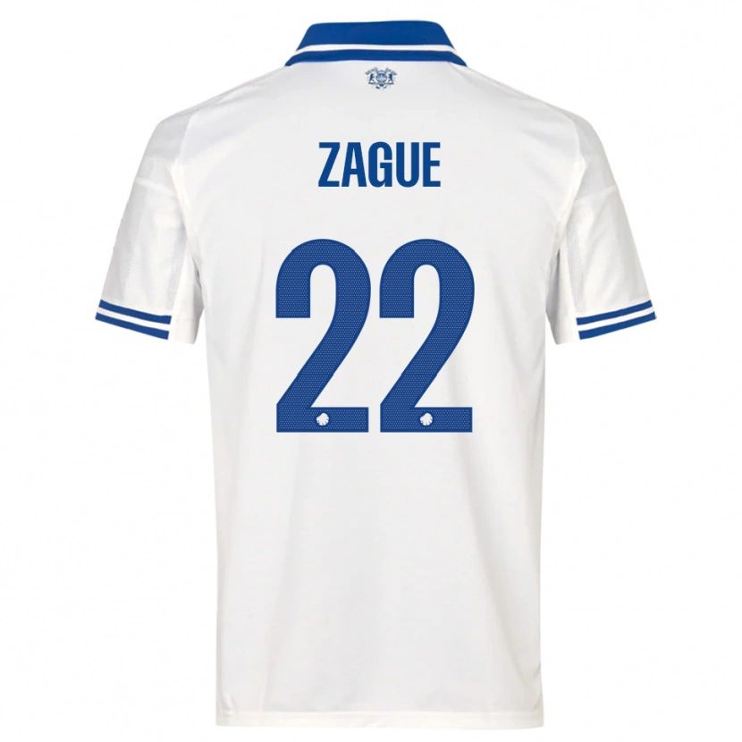Danxen Men Yoram Zague #22 White Blue Home Jersey 2025/26 T-Shirt