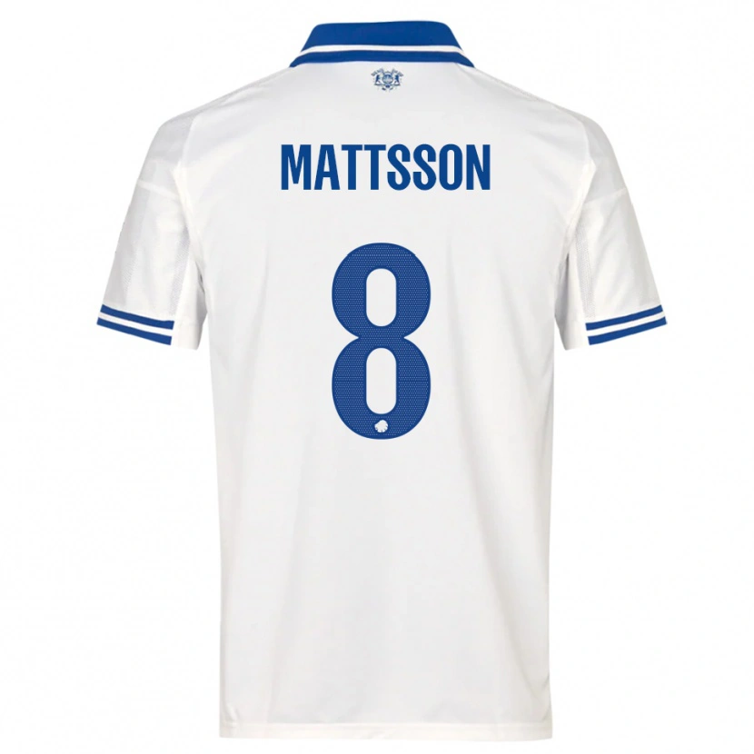 Danxen Men Magnus Mattsson #8 White Blue Home Jersey 2025/26 T-Shirt