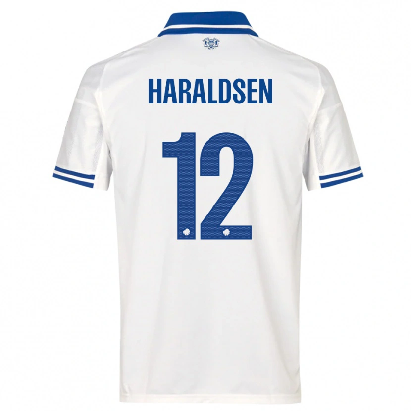 Danxen Men Henrik Haraldsen #12 White Blue Home Jersey 2025/26 T-Shirt