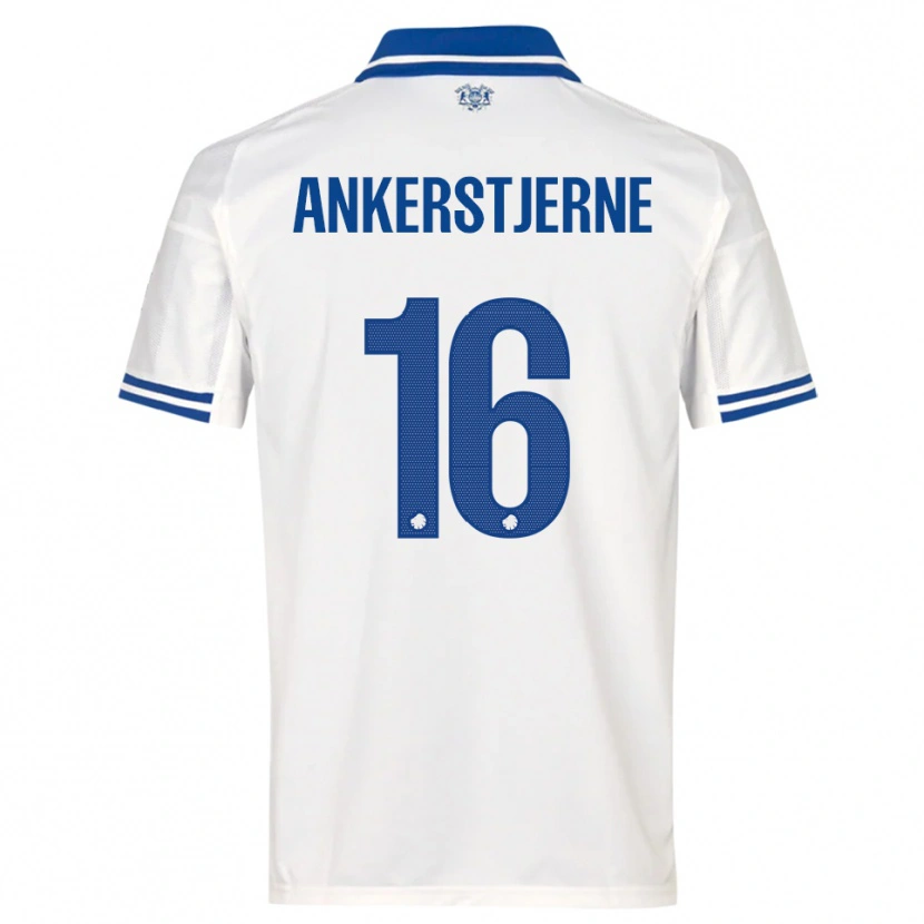 Danxen Men Ida Ankerstjerne #16 White Blue Home Jersey 2025/26 T-Shirt