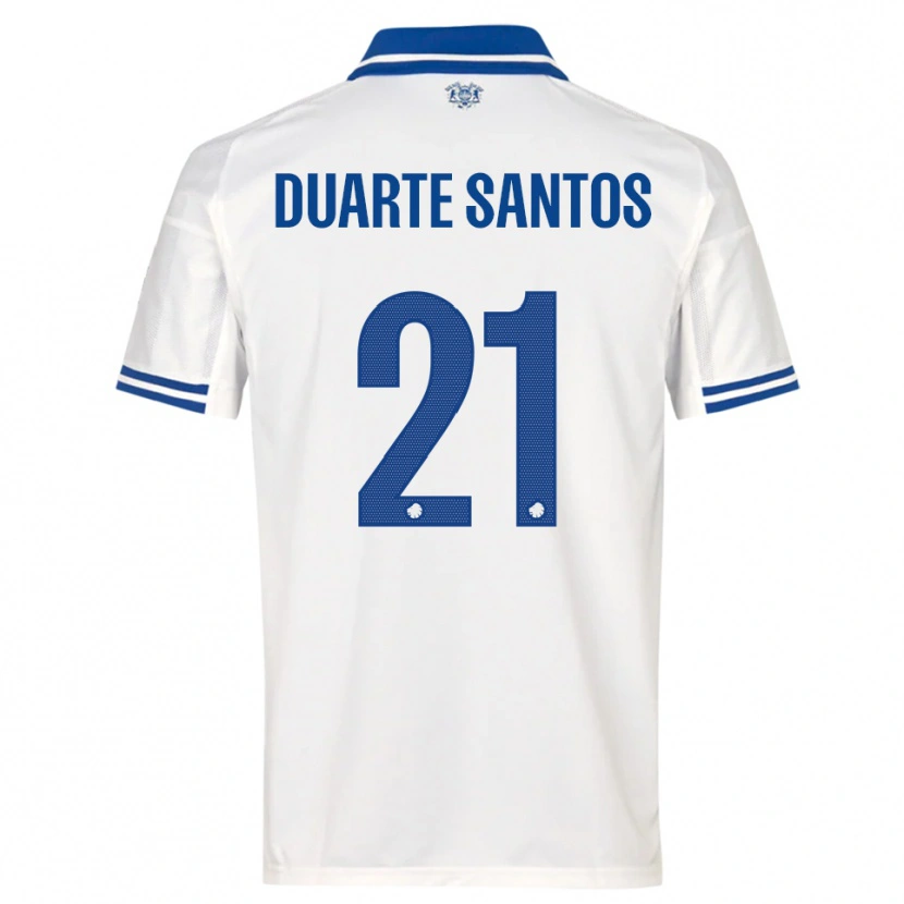 Danxen Men Gabriel Duarte Santos #21 White Blue Home Jersey 2025/26 T-Shirt