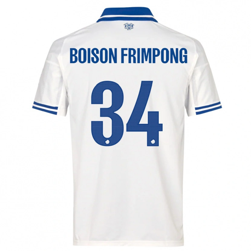Danxen Men David Boison Frimpong #34 White Blue Home Jersey 2025/26 T-Shirt