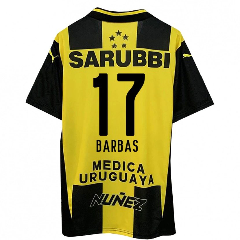 Danxen Men Germán Barbas #17 Yellow Black Home Jersey 2025/26 T-Shirt