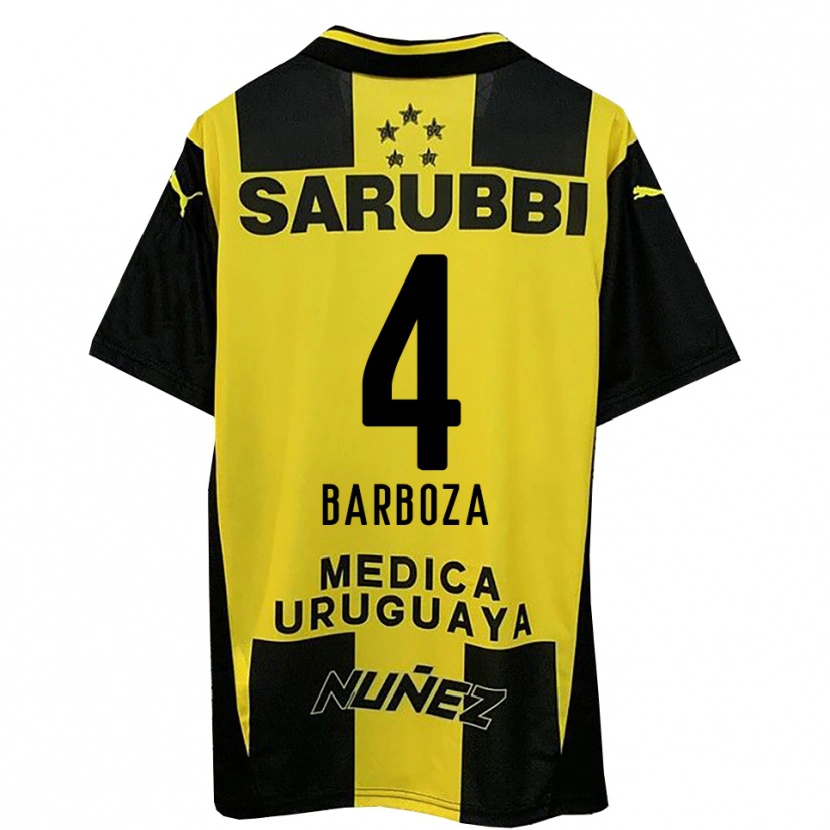 Danxen Men Brian Barboza #4 Yellow Black Home Jersey 2025/26 T-Shirt