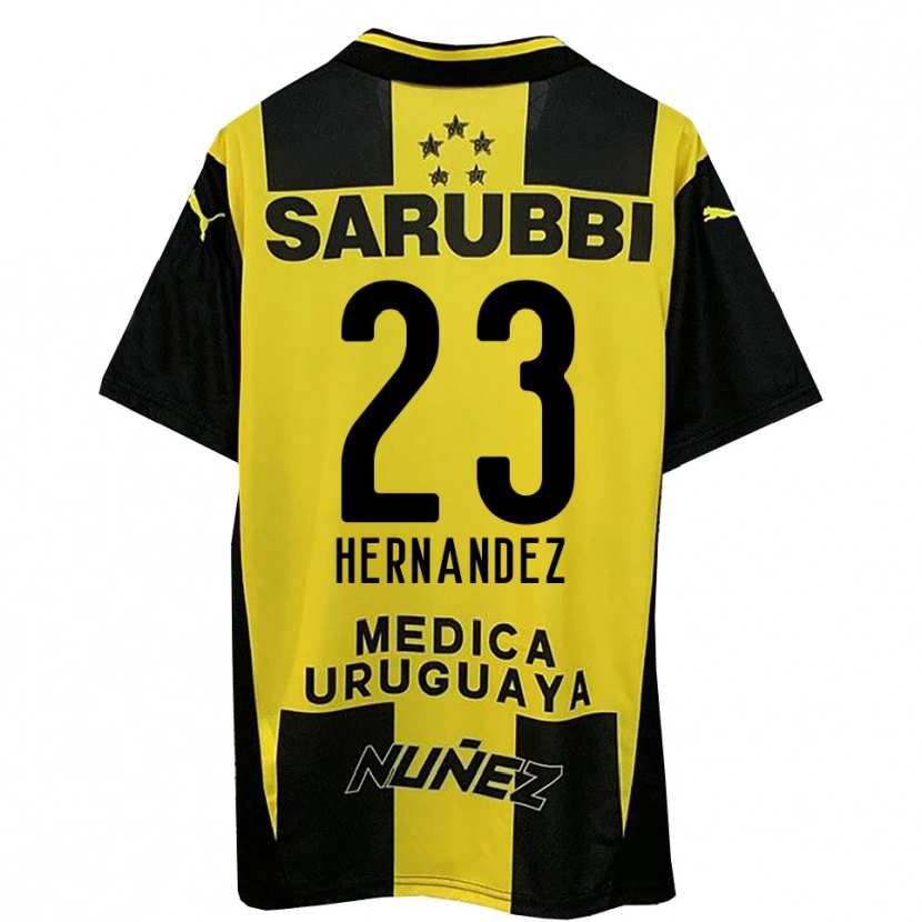 Danxen Men Abel Hernandez #23 Yellow Black Home Jersey 2025/26 T-Shirt