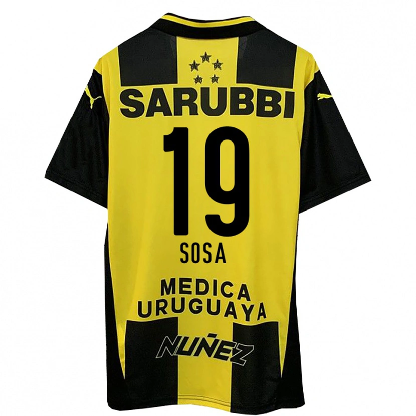 Danxen Men Diego Sosa #19 Yellow Black Home Jersey 2025/26 T-Shirt