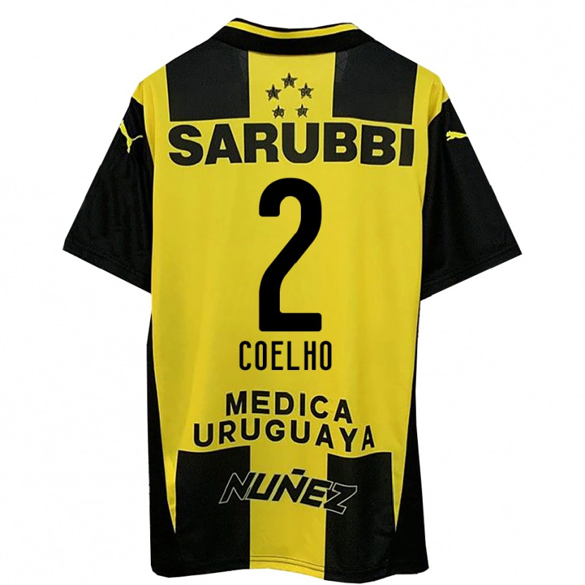Danxen Men Léo Coelho #2 Yellow Black Home Jersey 2025/26 T-Shirt