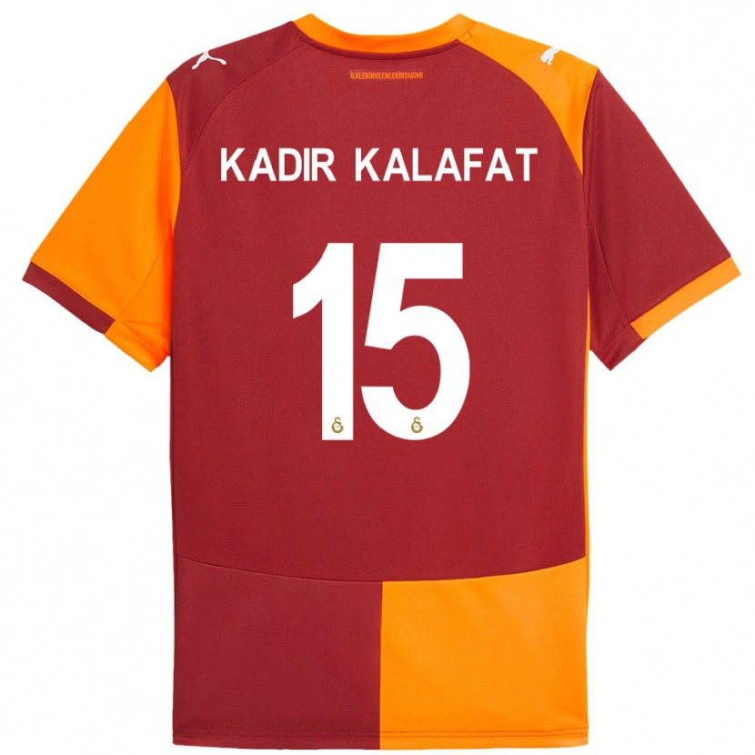 Danxen Men İsmail Kadir Kalafat #15 Red Orange Home Jersey 2025/26 T-Shirt