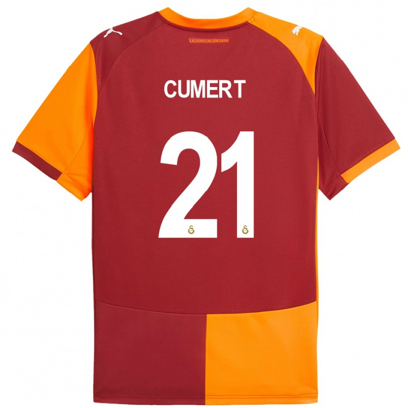 Danxen Men Ecem Cumert #21 Red Orange Home Jersey 2025/26 T-Shirt
