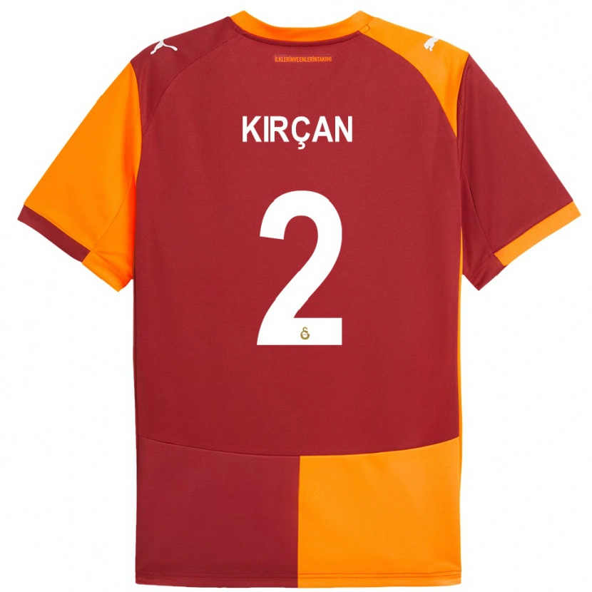 Danxen Men Kerem Kırçan #2 Red Orange Home Jersey 2025/26 T-Shirt