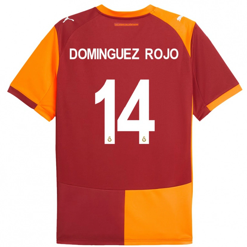 Danxen Men Laura Dominguez Rojo #14 Red Orange Home Jersey 2025/26 T-Shirt