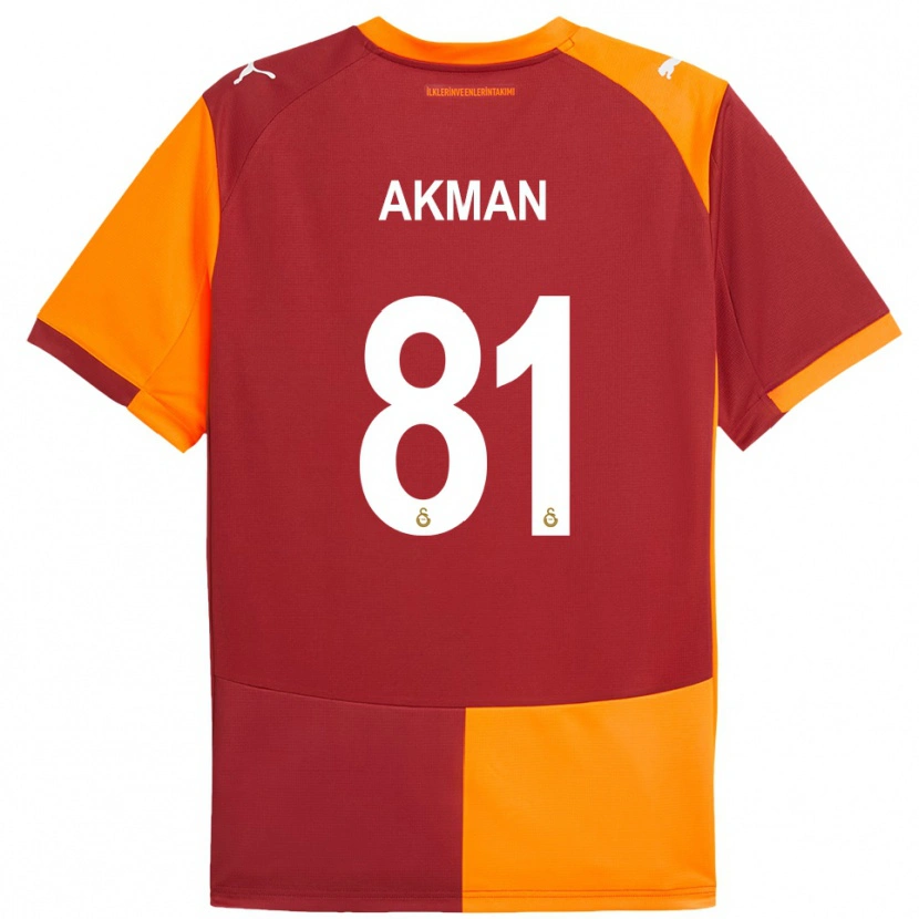 Danxen Men Hamza Akman #81 Red Orange Home Jersey 2025/26 T-Shirt