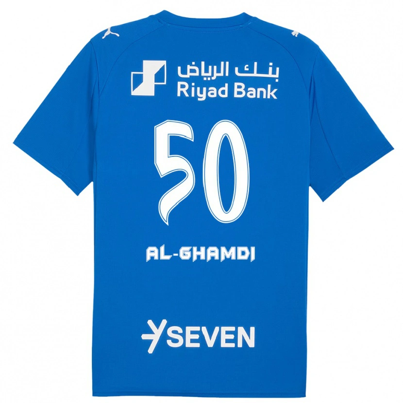 Danxen Men Abdulelah Al-Ghamdi #50 Blue White Home Jersey 2025/26 T-Shirt