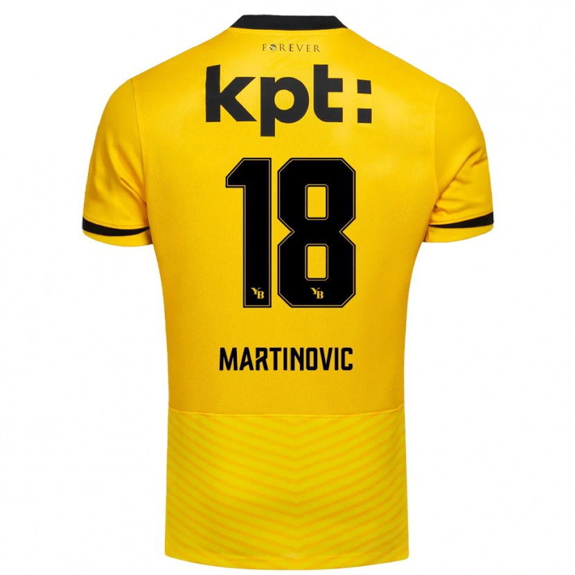 Danxen Men Denis Martinovic #18 Yellow Black Home Jersey 2025/26 T-Shirt