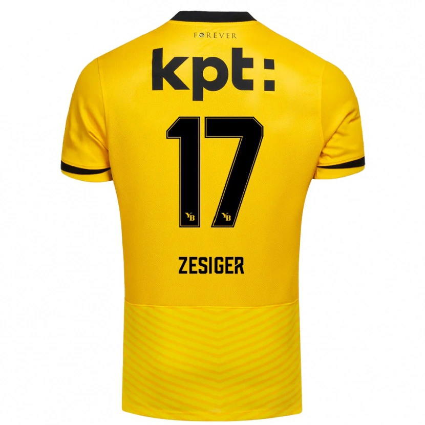 Danxen Men Navin Zesiger #17 Yellow Black Home Jersey 2025/26 T-Shirt