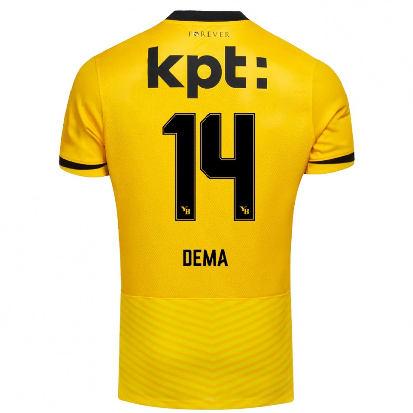 Danxen Men Jashar Dema #14 Yellow Black Home Jersey 2025/26 T-Shirt