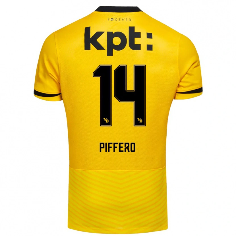 Danxen Men David Piffero #14 Yellow Black Home Jersey 2025/26 T-Shirt
