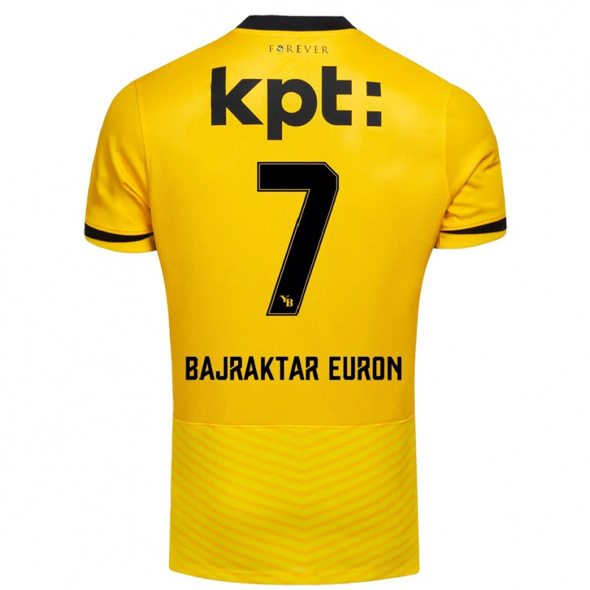 Danxen Men Euron Bajraktar #7 Yellow Black Home Jersey 2025/26 T-Shirt