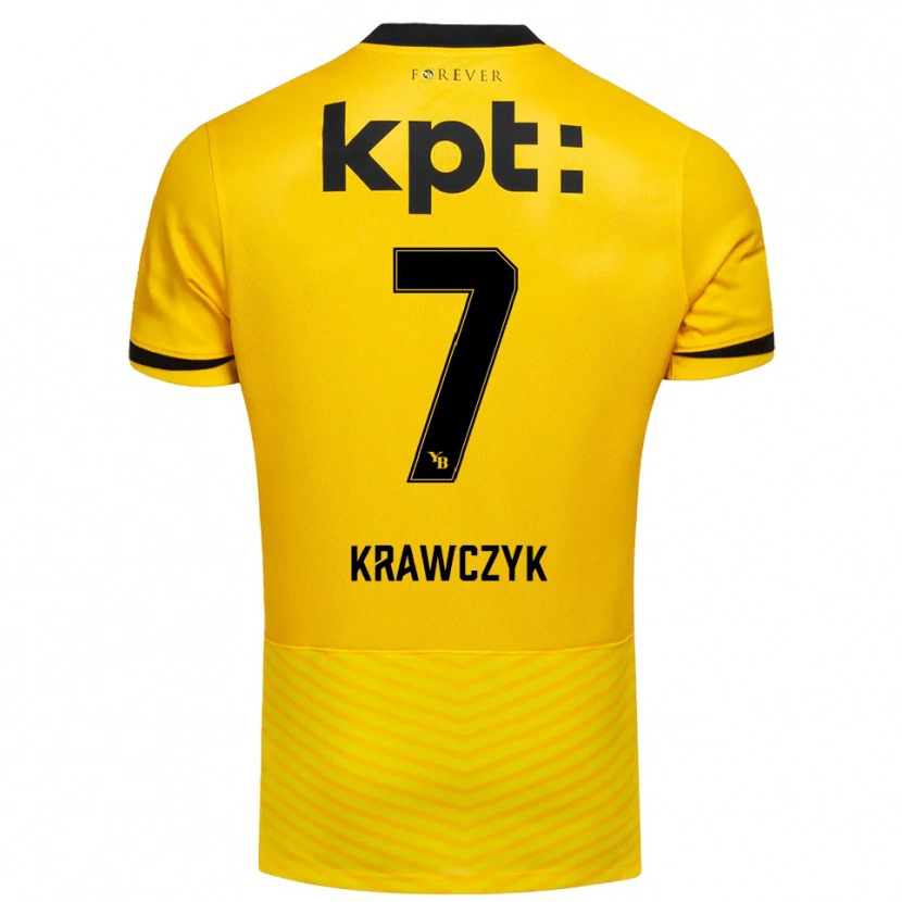 Danxen Men Caroline Krawczyk #7 Yellow Black Home Jersey 2025/26 T-Shirt
