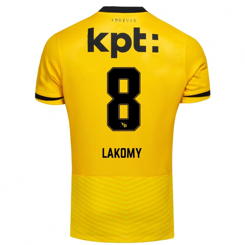 Danxen Men Lukasz Lakomy #8 Yellow Black Home Jersey 2025/26 T-Shirt