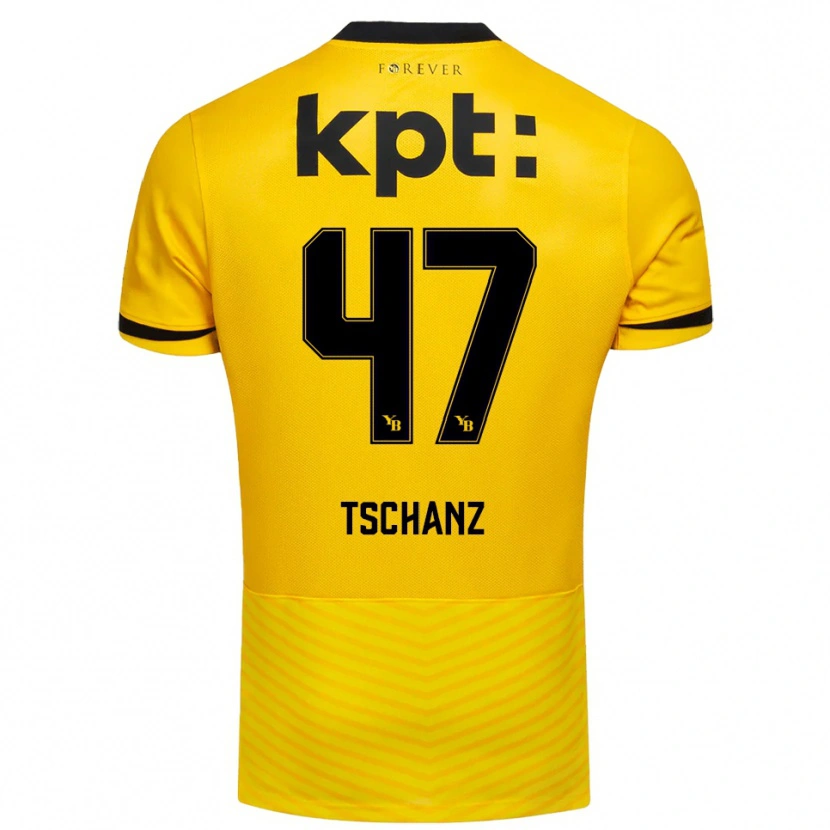 Danxen Men Noë Tschanz #47 Yellow Black Home Jersey 2025/26 T-Shirt